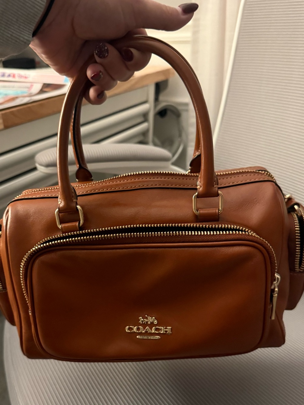 Coach Cinnamon Pocket Rowan